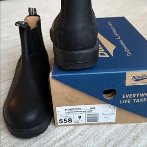 NWT Blundstone Men's Classics Chelsea Premium Leather Style 558 Black Size 10